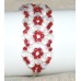 Red Frosted Beaded Bracelet