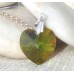 Swarovski Crystal Heart on Sterling Silver Chain - choice of colour