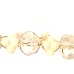 White and Clear Beaded Bracelet Bangle 5144