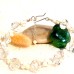 White and Clear Beaded Bracelet Bangle 5144