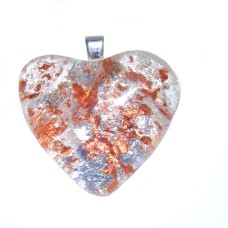 Silver and Copper Heart 3cm x 3cm