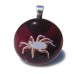 Red Spider Handmade Dichroic Glass Pendant Necklace Jewellery