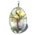 Spring Tree of Life Handmade Dichroic Glass Pendant Necklace Jewellery