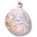Fused Glass Handmade Dichroic Pendant - Faux White Opal