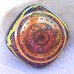 Fused Glass Handmade Dichroic Pendant - Bronze and Gold Celtic