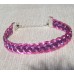 Pink and Purple Roman Pattern Guilloche Bracelet