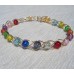 Multi-Coloured Bead Bracelet Wire Jewelry