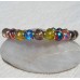 Glass Beads with Foil Flecks Bracelet