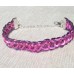Purple Around Pink Roman Pattern Guilloche Bracelet