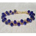 Sapphire Blue and Gold Bracelet